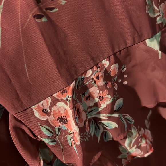 Red Floral Maxi Skirt - Picture 2 of 7